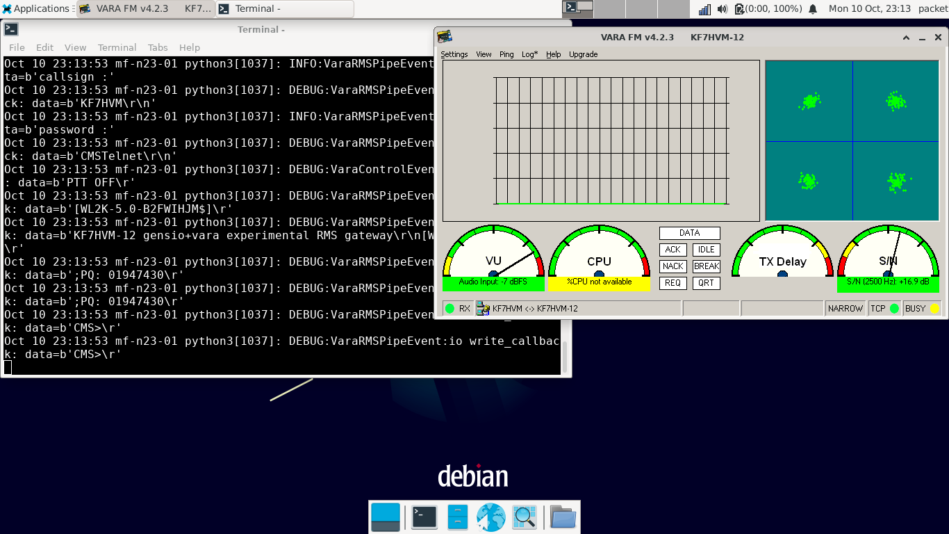 VARA gateway running